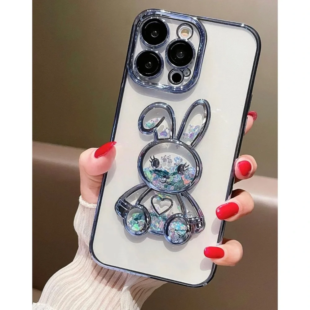 IPhone 14 Pro Max Glitter Rabbit Phone Case